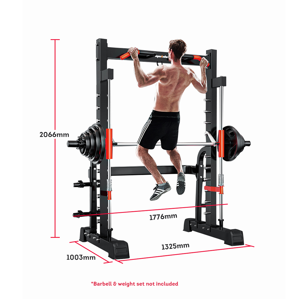 [10% OFF PRE-SALE] Meridian K2 Multi-functional Squat Rack Pull-Up Bar Gym Weight Train Equipment Smith Machine (Dispatch In 8 Weeks) - TRsports