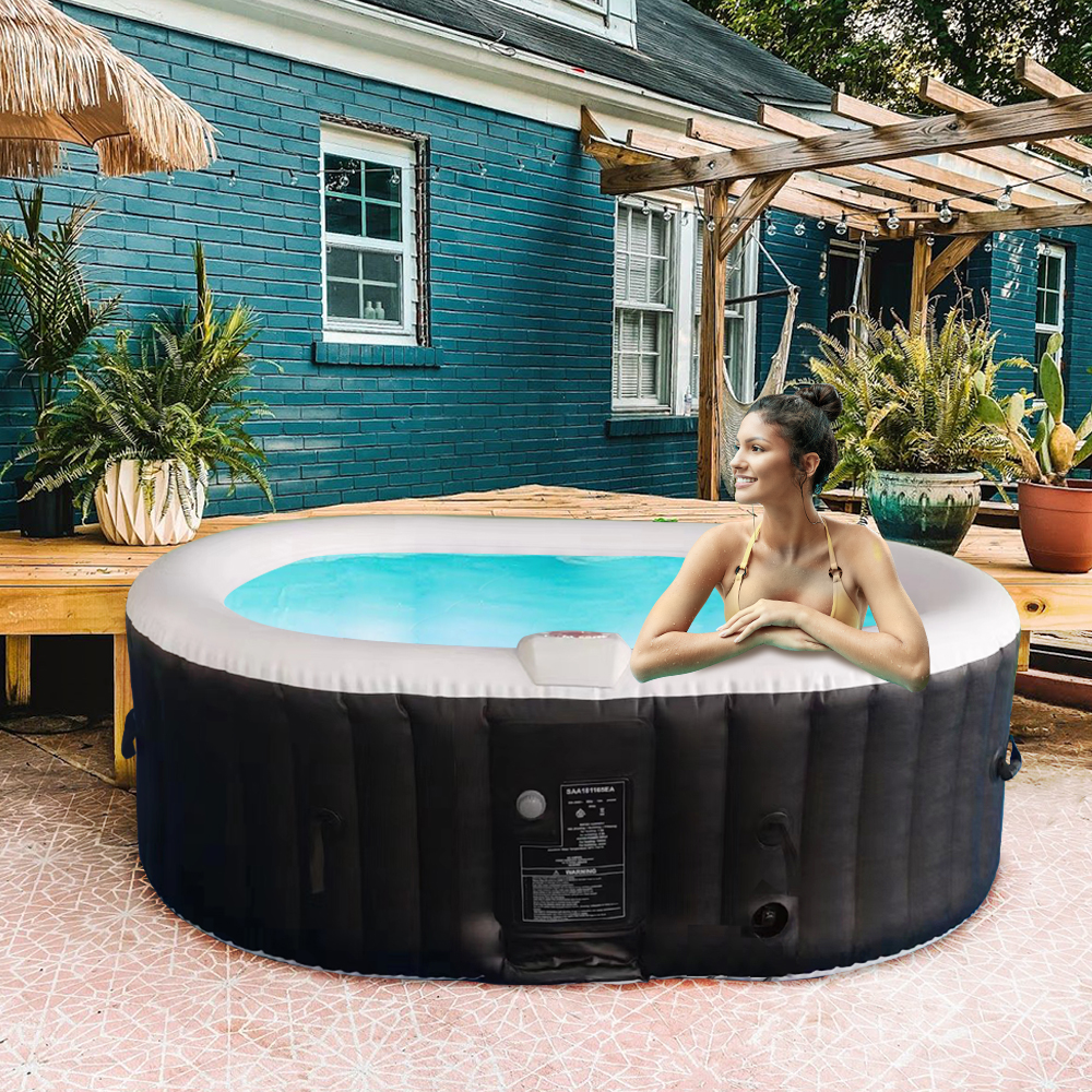 MASON TAYLOR Outdoor 2 Adults Hot Tub 800L 42 Degrees Celsius Max ...